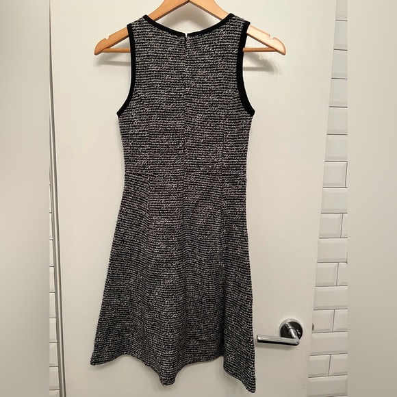Jcrew 00 black and white boucle knit work skater dress - Picture 3 of 4